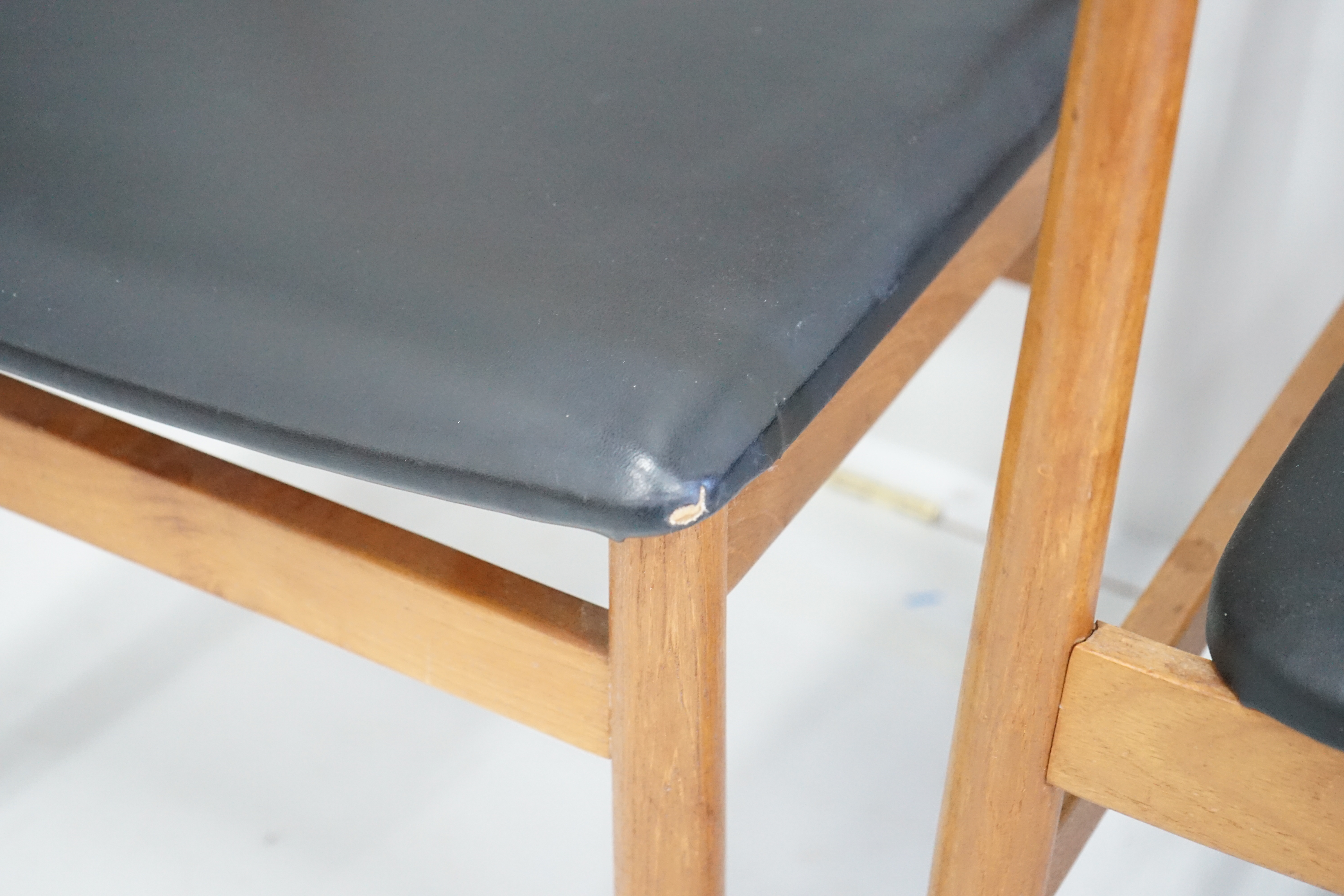 John Herbert for Younger Furniture - A set of eight teak dining chairs, width 49cm, depth 46cm, height 76cm
